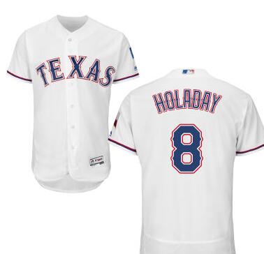 Bryan Holaday Texas Rangers white Home jersey