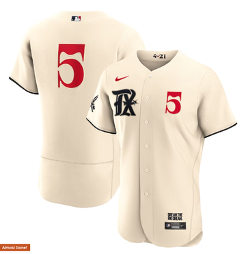 Corey Seager Nike Texas Rangers cream City Connect jersey