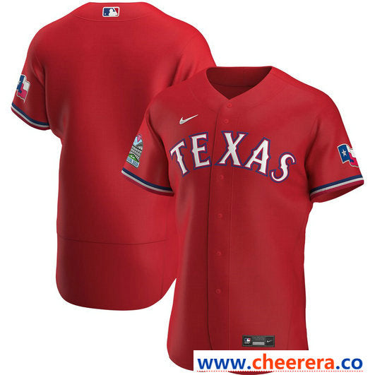 Custom Texas Rangers red jersey