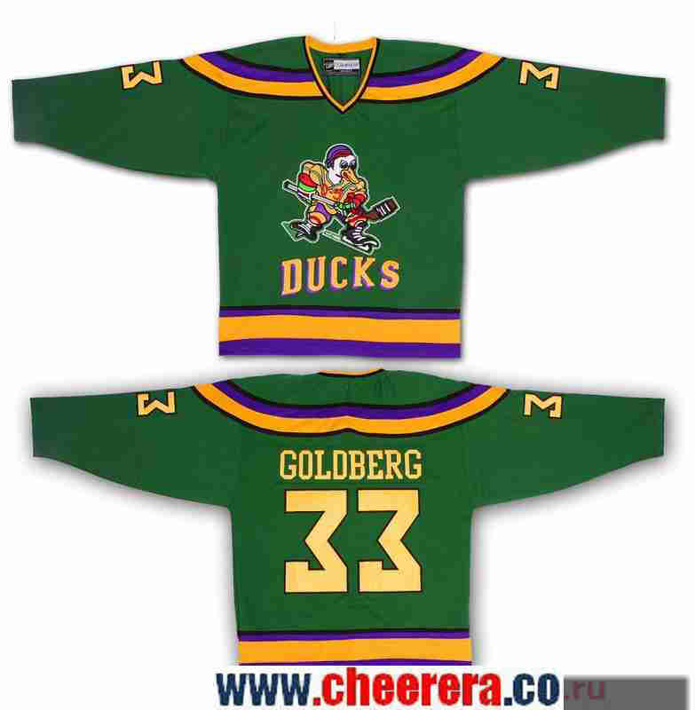 The Movie The Mighty Greg Goldberg Anaheim Ducks green jersey