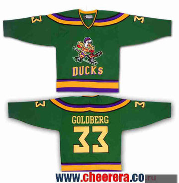 The Movie The Mighty Greg Goldberg Anaheim Ducks green jersey