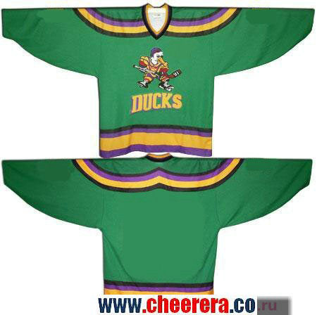 The Movie The Mighty Blank Anaheim Ducks green jersey