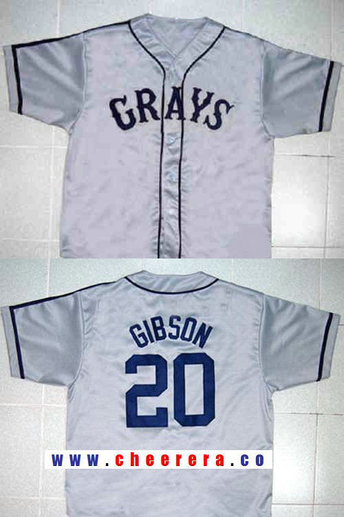 Movie USA Negro Leagues Nlbm Homestead Grays The Movie USA Negro Leagues gray jersey