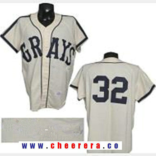 Movie USA Negro Leagues Nlbm Homestead Grays The Movie USA Negro Leagues cream jersey