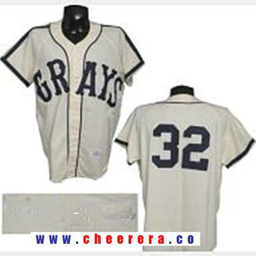 Movie USA Negro Leagues Nlbm Homestead Grays The Movie USA Negro Leagues cream jersey