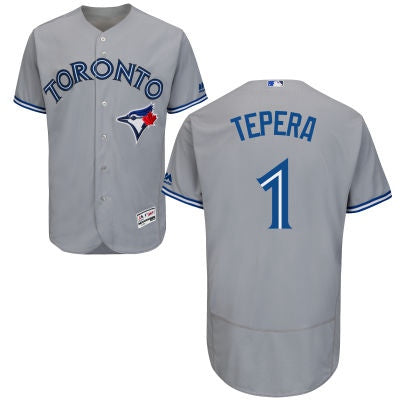 Andy Burns Toronto Blue Jays gray Road jersey