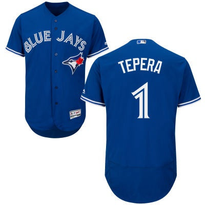 Andy Burns Toronto Blue Jays royal jersey