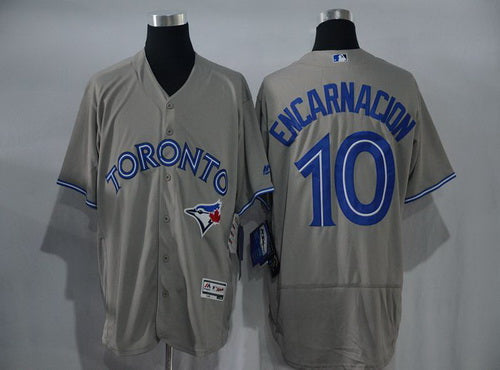Edwin Encarnacion Toronto Blue Jays gray Road jersey
