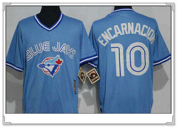 Edwin Encarnacion Toronto Blue Jays blue Cooperstown jersey