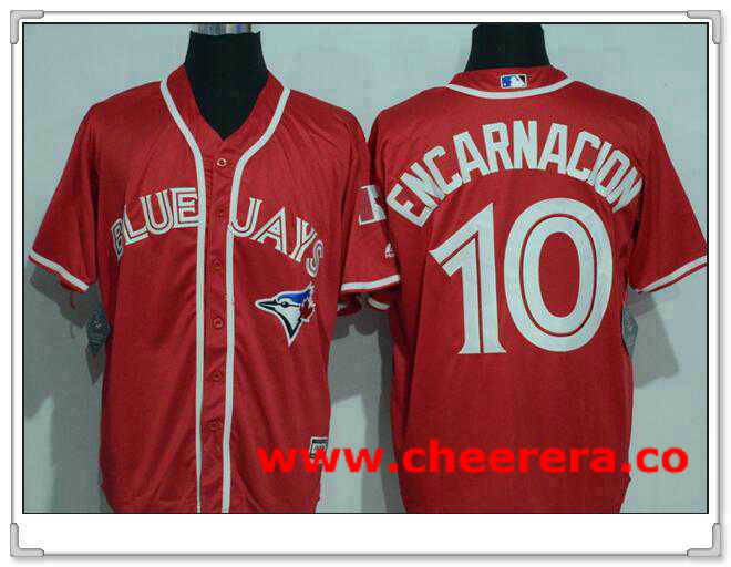 Edwin Encarnacion Toronto Blue Jays red jersey