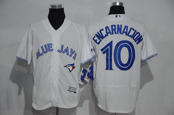 Edwin Encarnacion Toronto Blue Jays white Home jersey