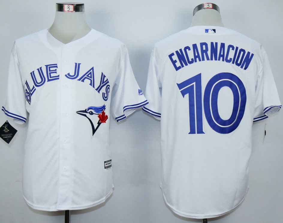Edwin Encarnacion Toronto Blue Jays white jersey