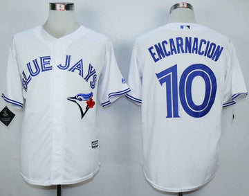 Edwin Encarnacion Toronto Blue Jays white jersey
