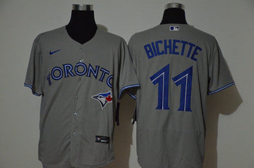 Bo Bichette Toronto Blue Jays gray jersey
