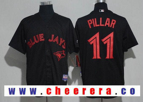 Kevin Pillar Toronto Blue Jays black Lights Out jersey