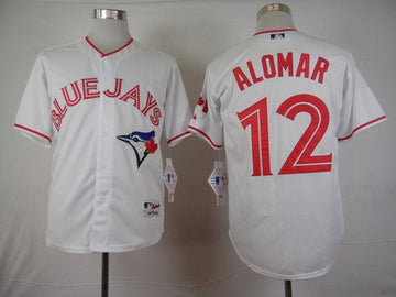 Roberto Alomar Toronto Blue Jays white Home jersey