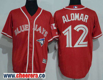 Roberto Alomar Toronto Blue Jays red jersey