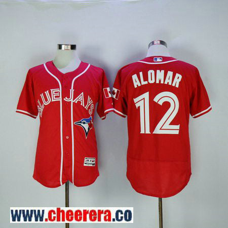 Roberto Alomar Toronto Blue Jays red jersey