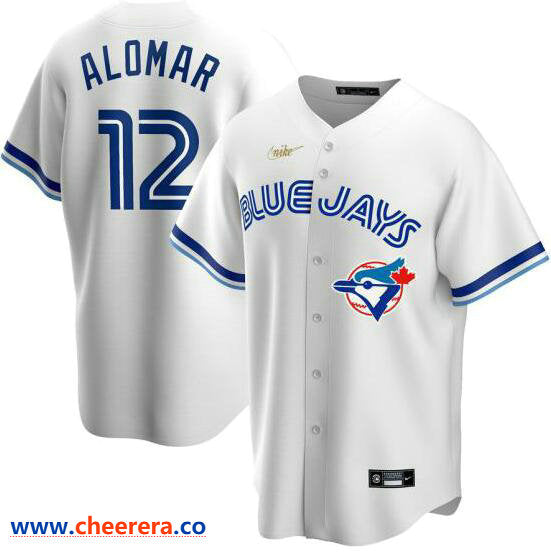 Roberto Alomar Toronto Blue Jays white jersey