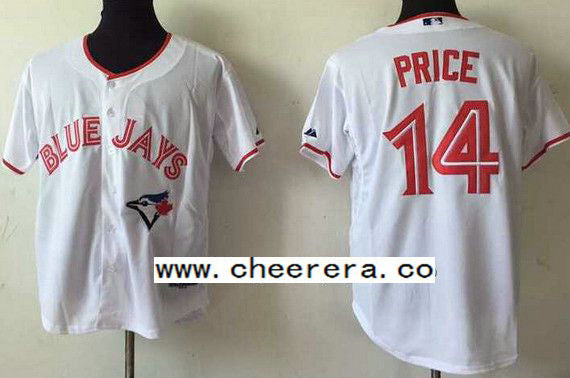 David Price Toronto Blue Jays white Home jersey
