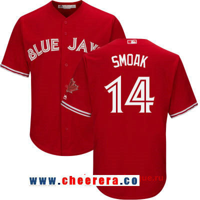 Justin Smoak Toronto Blue Jays red jersey