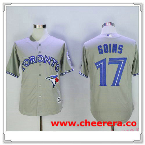 Ryan Goins Toronto Blue Jays gray Road jersey