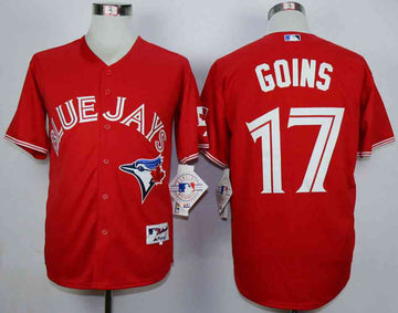 Ryan Goins Toronto Blue Jays red jersey