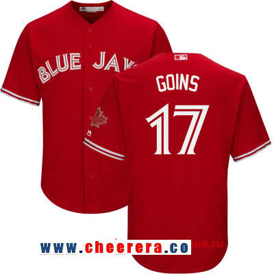 Ryan Goins Toronto Blue Jays red jersey