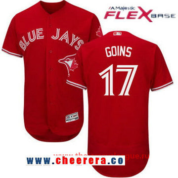 Ryan Goins Toronto Blue Jays red jersey