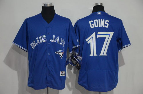 Ryan Goins Toronto Blue Jays royal jersey
