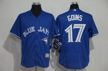 Ryan Goins Toronto Blue Jays royal jersey