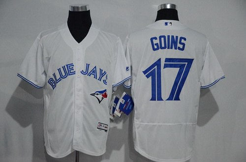 Ryan Goins Toronto Blue Jays white Home jersey