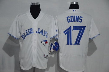 Ryan Goins Toronto Blue Jays white Home jersey