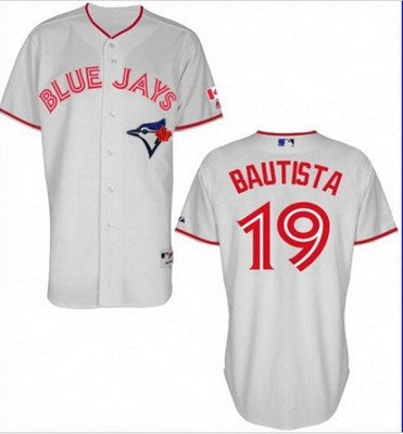 Jose Bautista Toronto Blue Jays white jersey