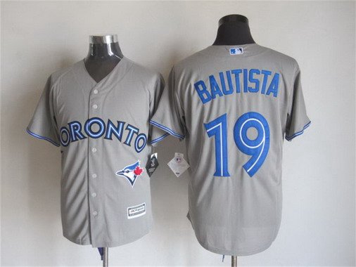 Jose Bautista Toronto Blue Jays gray Away jersey