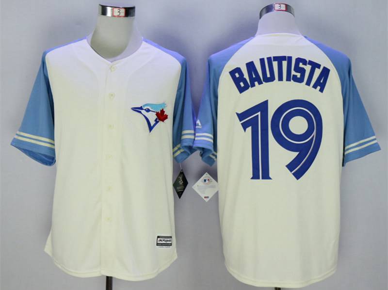 Jose Bautista Toronto Blue Jays cream jersey