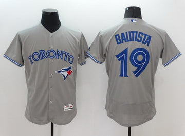 Jose Bautista Toronto Blue Jays gray Road jersey