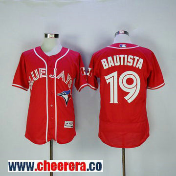 Jose Bautista Toronto Blue Jays red jersey
