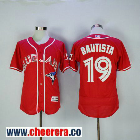 Jose Bautista Toronto Blue Jays red jersey