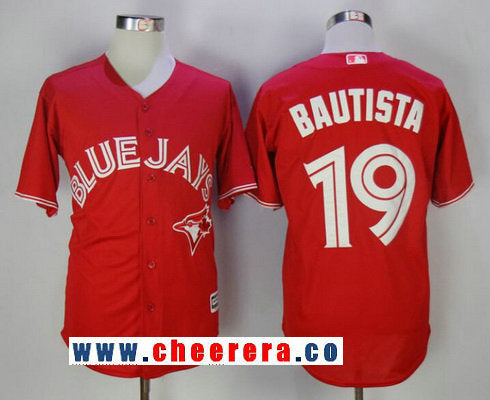 Jose Bautista Toronto Blue Jays red jersey