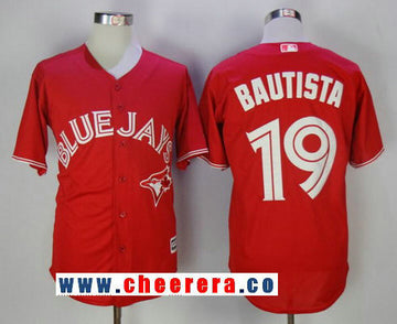 Jose Bautista Toronto Blue Jays red jersey