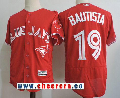 Jose Bautista Toronto Blue Jays red jersey