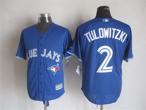 Troy Tulowitzki Toronto Blue Jays blue Alternate jersey