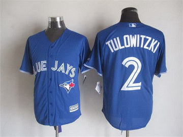 Troy Tulowitzki Toronto Blue Jays blue Alternate jersey