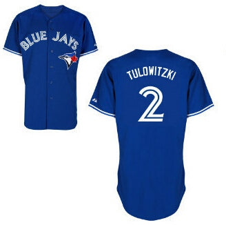 Troy Tulowitzki Toronto Blue Jays blue Alternate jersey