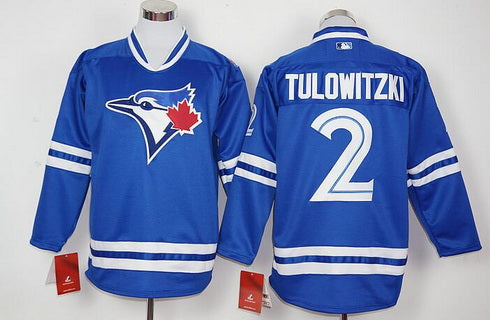 Troy Tulowitzki Toronto Blue Jays blue Alternate jersey