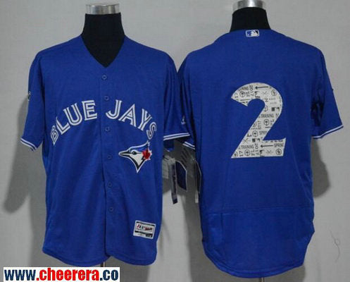 Troy Tulowitzki Toronto Blue Jays blue jersey
