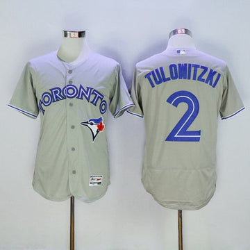 Troy Tulowitzki Toronto Blue Jays gray jersey
