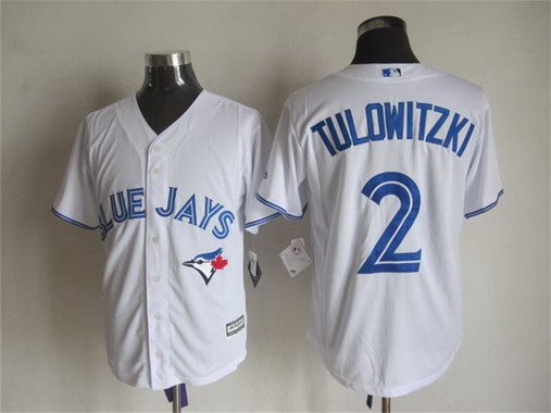 Troy Tulowitzki Toronto Blue Jays white Home jersey
