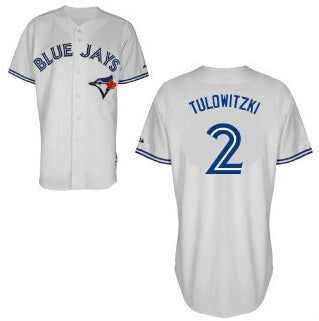 Troy Tulowitzki Toronto Blue Jays white Home jersey